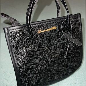 Black Mini Tote Bag | Small Structured Handbag